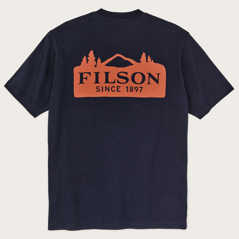 Frontier logo t-shirt von Filson | Night sky / scenic m (Blue)