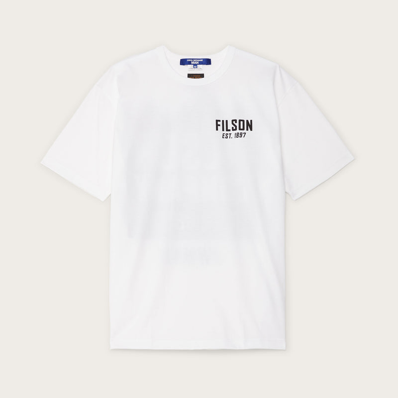 Filson x junya watanabe graphic cotton t-shirt by Filson | White / black (White)