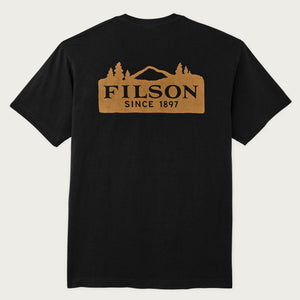Scenic graphic t-shirt par Filson | Black (Black)