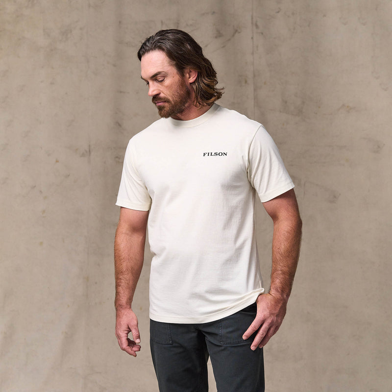 Scenic graphic t-shirt par Filson | Basswood (White)