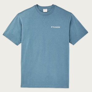 Scenic graphic t-shirt by Filson | Blue fin (Blue)