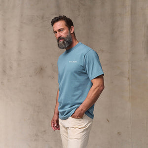 Scenic graphic t-shirt by Filson | Blue fin (Blue)