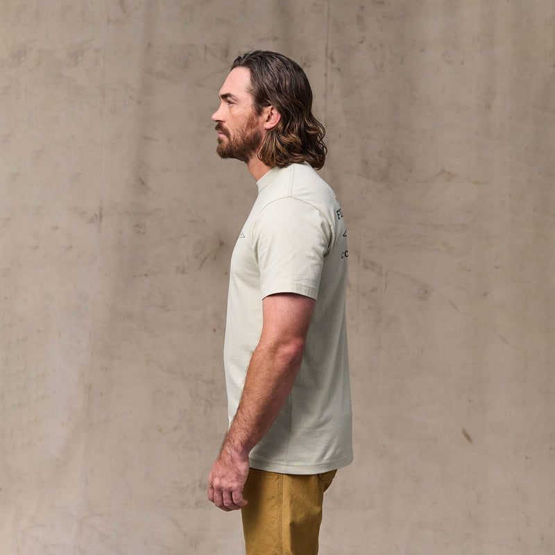 Diamond graphic t-shirt by Filson | Gray sky (Beige)