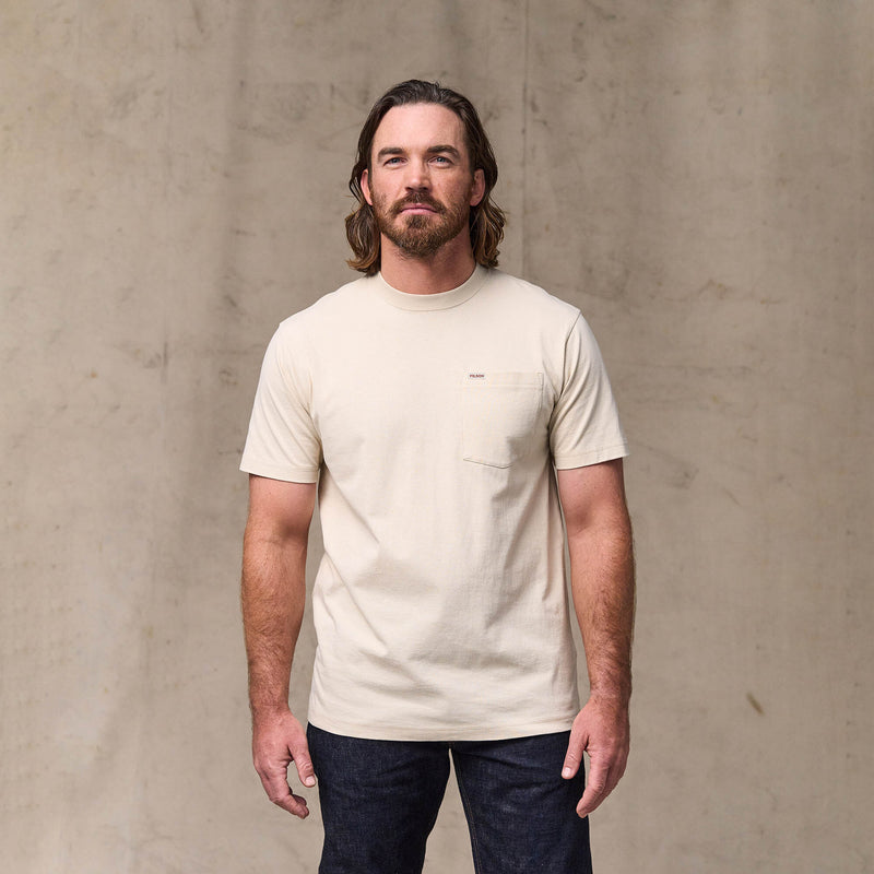 Outfitter pocket t-shirt by Filson | Natural (White)