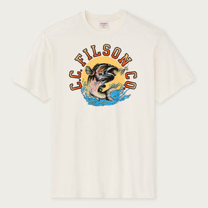 Dry fly graphic t-shirt by Filson | Basswood (White)
