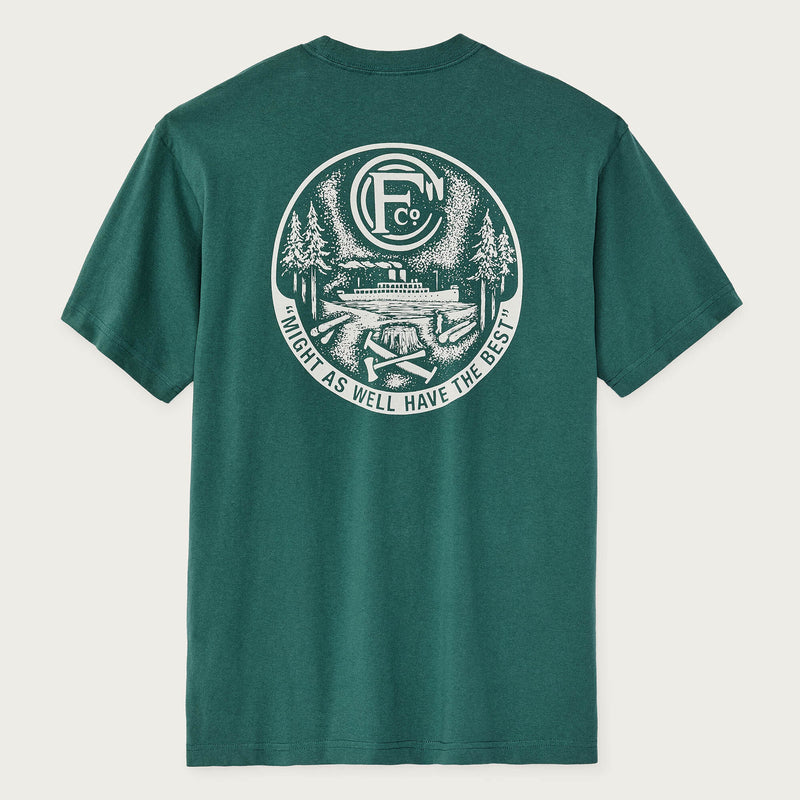 Forestry graphic t-shirt by Filson | Mallard green (Green)