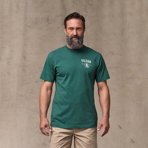 Forestry graphic t-shirt by Filson | Mallard green (Green)