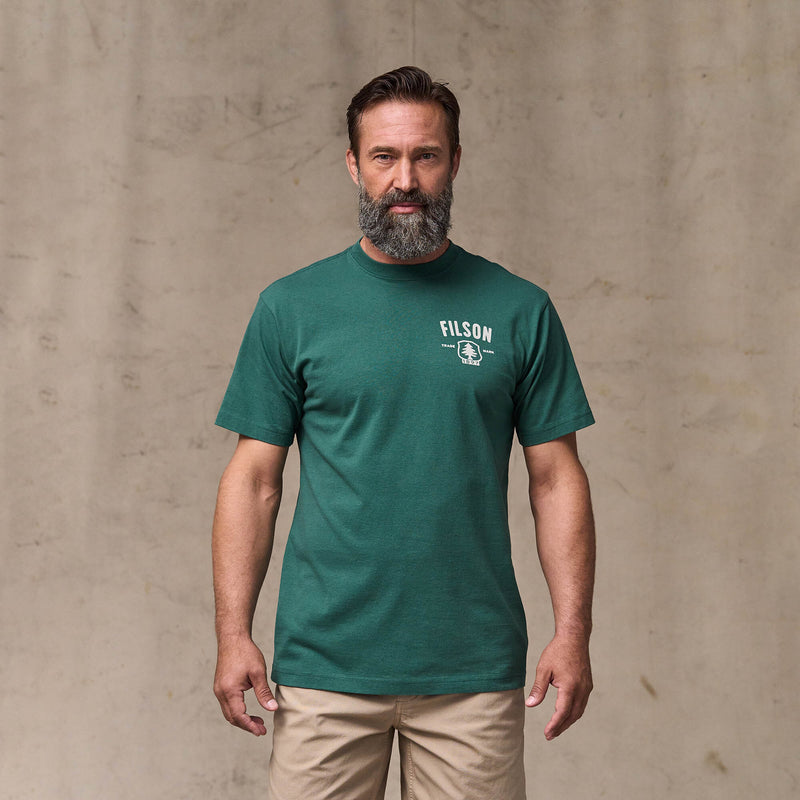 Forestry graphic t-shirt by Filson | Mallard green (Green)