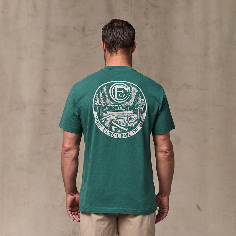 Forestry graphic t-shirt by Filson | Mallard green (Green)