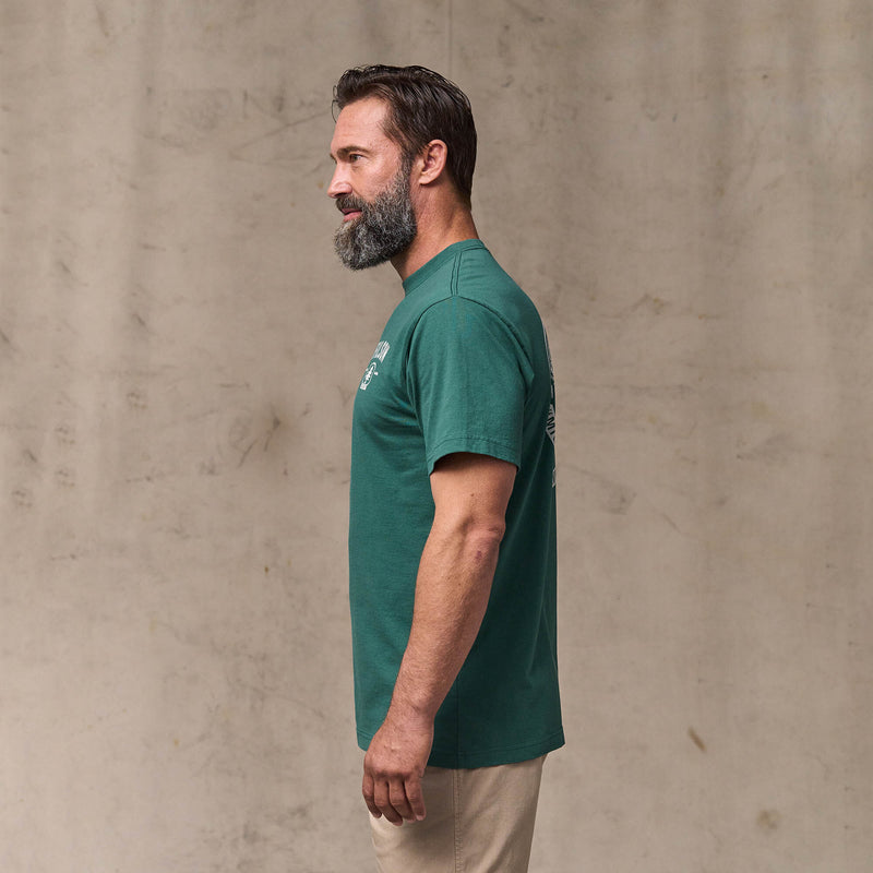 Forestry graphic t-shirt by Filson | Mallard green (Green)