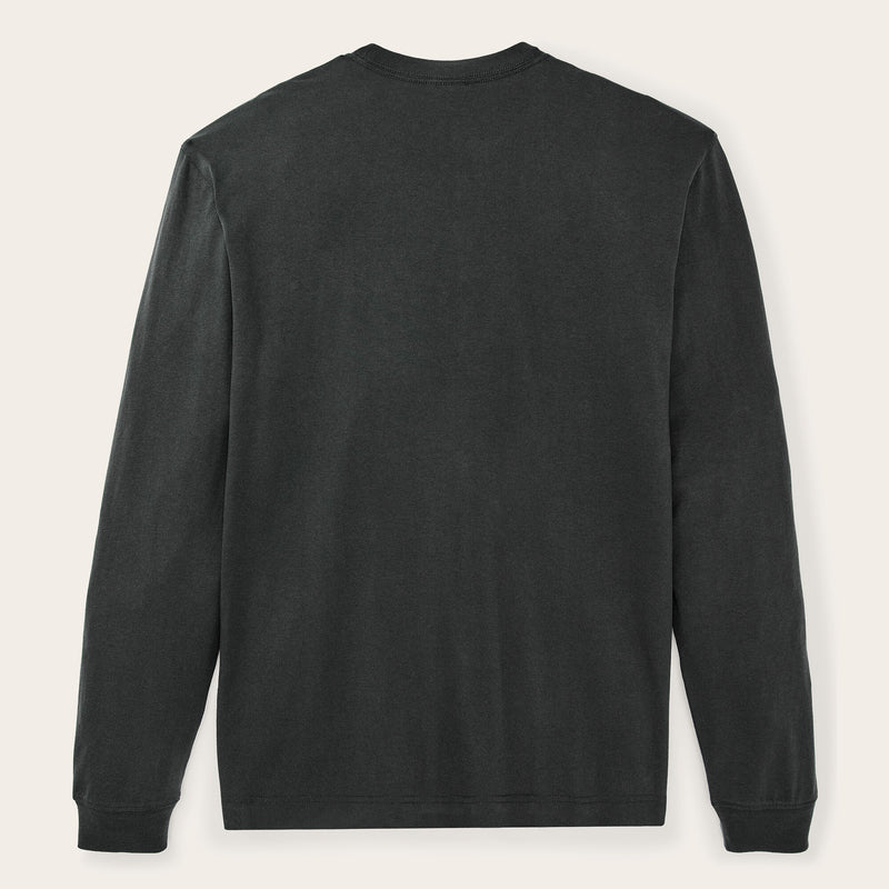 Long sleeve outfitter pocket t-shirt by Filson | Faded black (Black)