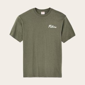 Buck graphic t-shirt par Filson | Shale (Green)