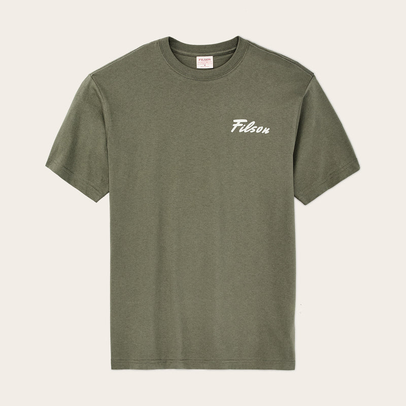 Buck graphic t-shirt par Filson | Shale (Green)