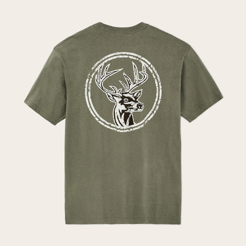 Buck graphic t-shirt par Filson | Shale (Green)