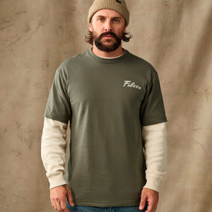 Buck graphic t-shirt par Filson | Shale (Green)