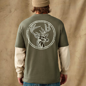 Buck graphic t-shirt par Filson | Shale (Green)
