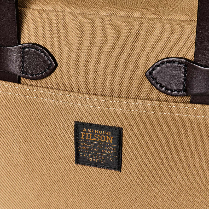 Small zipper tote bag by Filson | Tan (Beige)