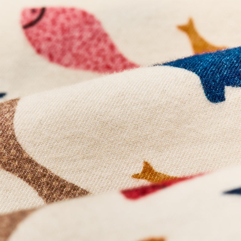 Chemise camp en sergé à manches courtes pour femme by Filson | Natural/ whale print (Beige)