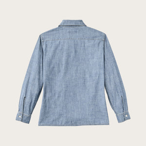 Women’s chambray shirt di Filson | Light indigo chambray (Blue)