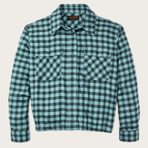Gathered hem shirt für damen von Filson | Blue / navy plaid (Blue)