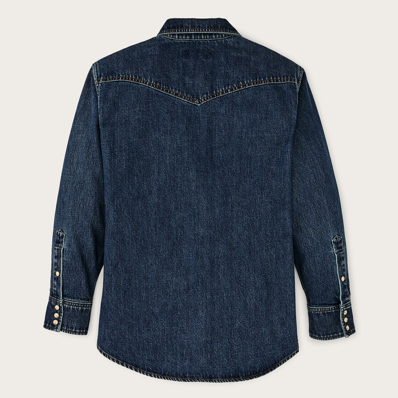 Women’s denim western shirt by Filson | Medium indigo (Blue)