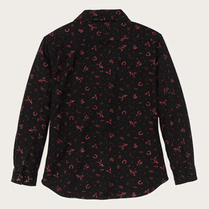 Rangeland flannel shirt für damen von Filson | Black / red western (Black)