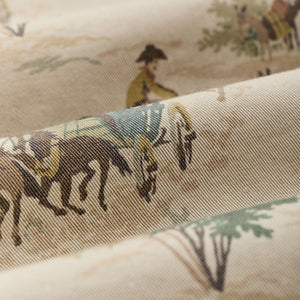 Women's long sleeve twill camp shirt par Filson | Desert green / print (Beige)