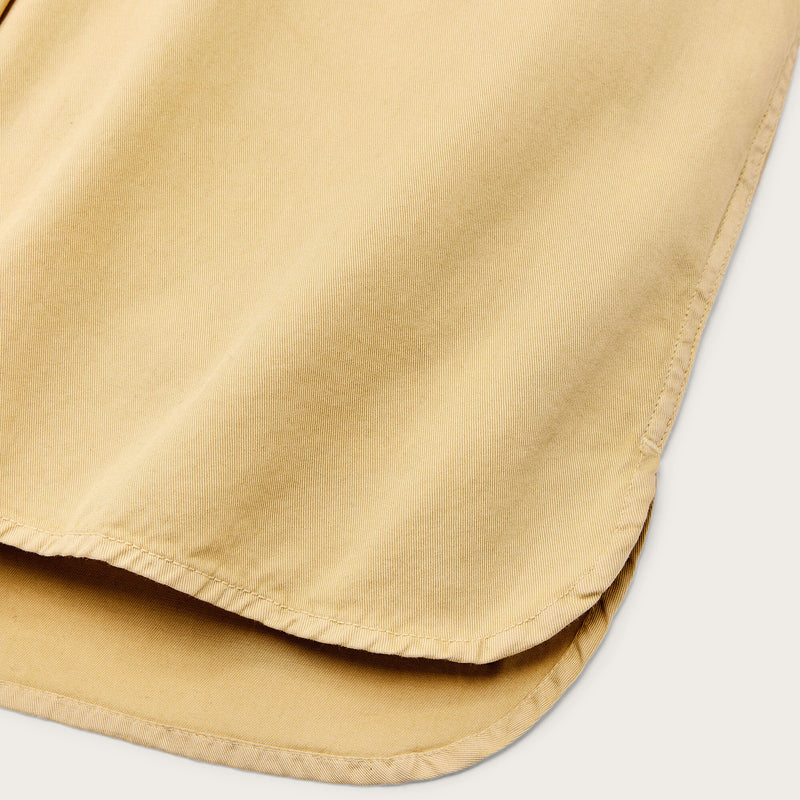 Women's twill popover shirt par Filson | Pale tan (Yellow)