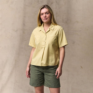 Women's twill popover shirt par Filson | Pale tan (Yellow)