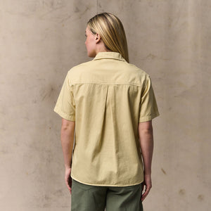 Women's twill popover shirt par Filson | Pale tan (Yellow)