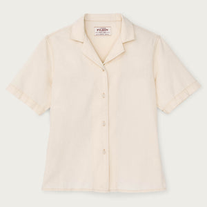 Women's camp shirt par Filson | Natural seed (White)
