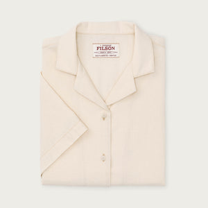 Women's camp shirt par Filson | Natural seed (White)
