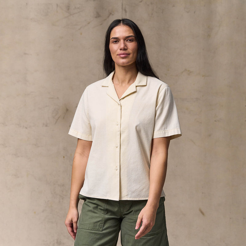 Women's camp shirt par Filson | Natural seed (White)