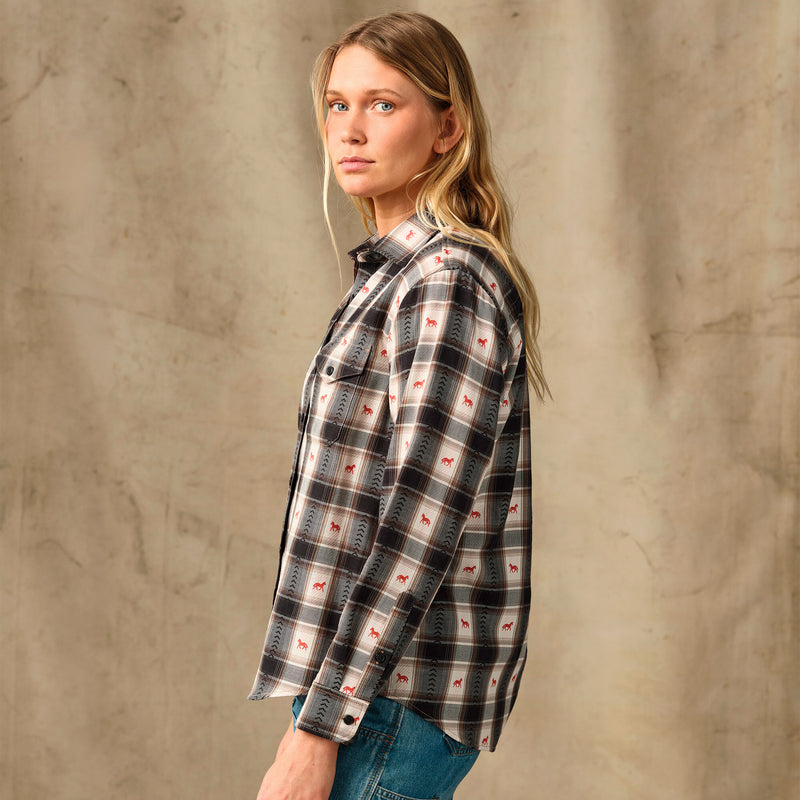 Women's ranch shirt by Filson | Cream print (Multicolor)
