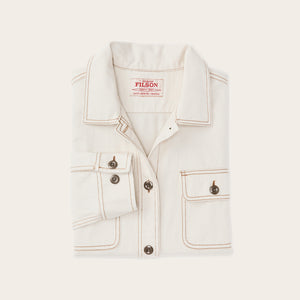 Women's denim shirt by Filson | Natural seed (White)