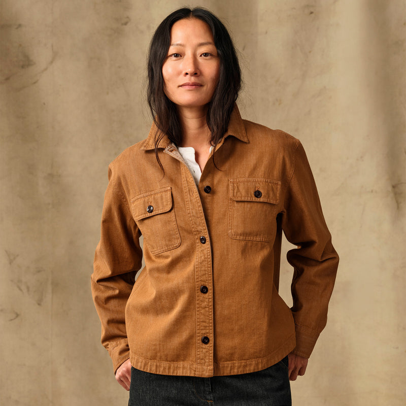 Women's denim shirt by Filson | Harvest tan (Brown)