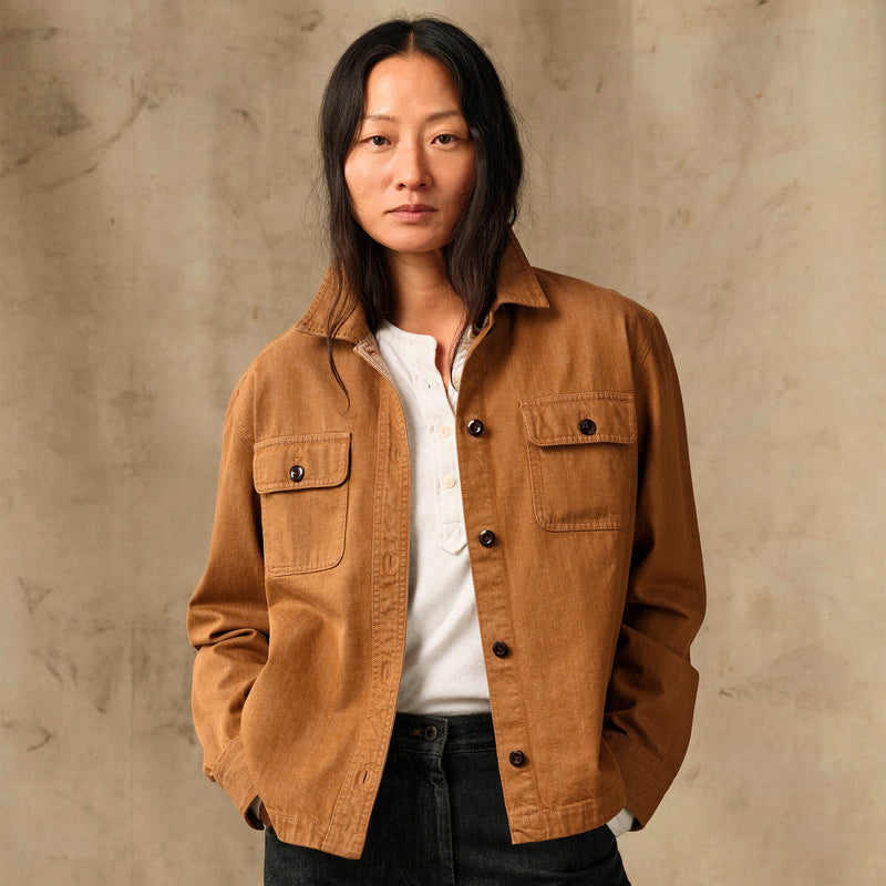 Women's denim shirt by Filson | Harvest tan (Brown)