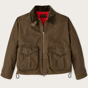 Women's shelter cloth short work jacket by Filson | Dark tan (Beige)
