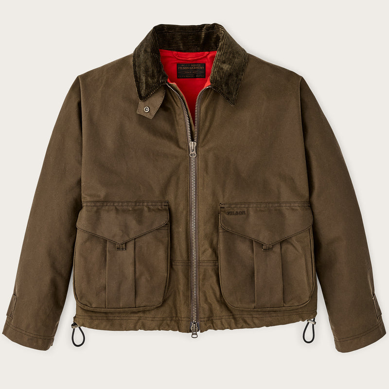 Women's shelter cloth short work jacket by Filson | Dark tan (Beige)