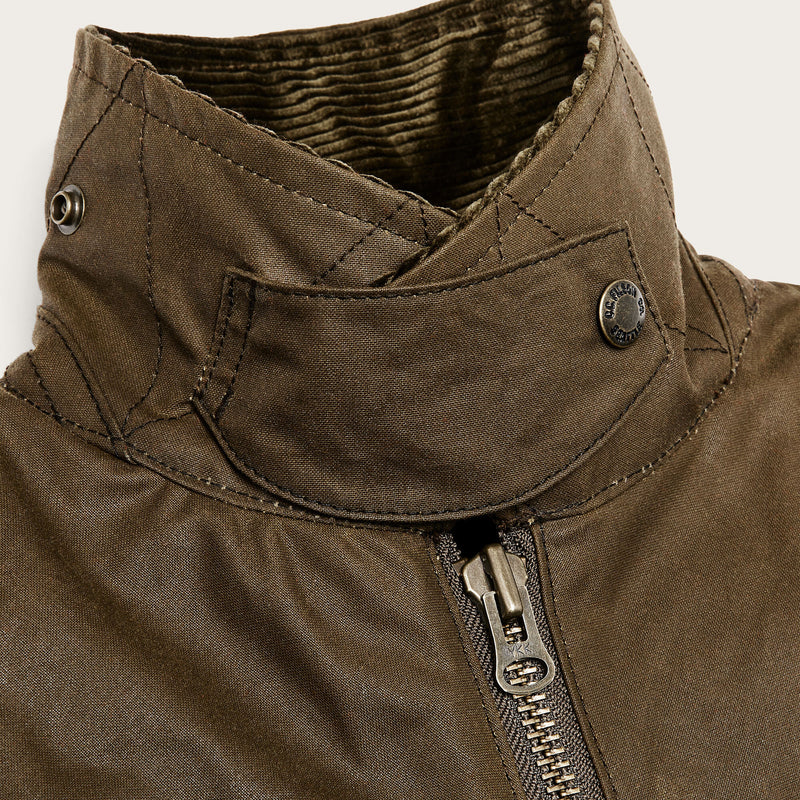 Women's shelter cloth short work jacket by Filson | Dark tan (Beige)