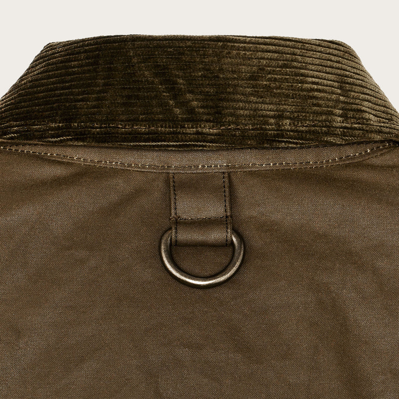 Women's shelter cloth short work jacket by Filson | Dark tan (Beige)