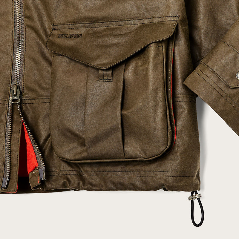 Women's shelter cloth short work jacket by Filson | Dark tan (Beige)