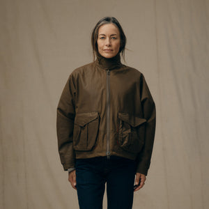 Women's shelter cloth short work jacket by Filson | Dark tan (Beige)