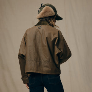 Women's shelter cloth short work jacket by Filson | Dark tan (Beige)