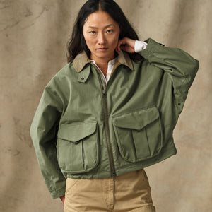 Women's shelter cloth short work jacket par Filson | Sage olive (Green)