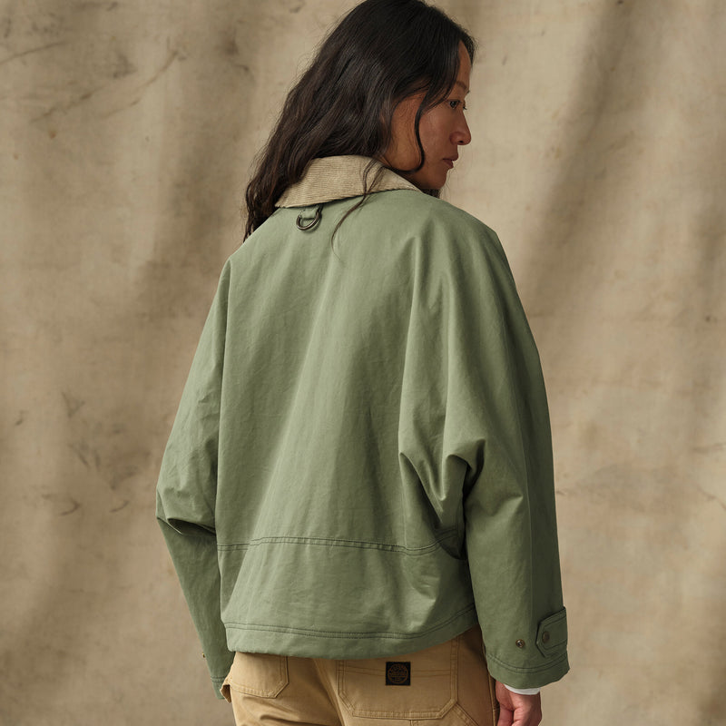 Women's shelter cloth short work jacket par Filson | Sage olive (Green)