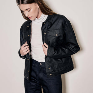 Women's short lined cruiser jacket di Filson | Black (Black)