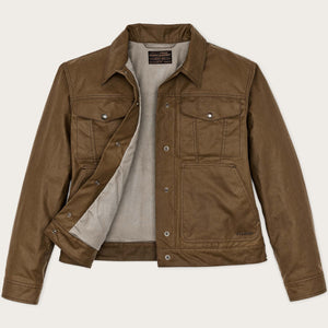 Women's short lined cruiser jacket von Filson | Dark tan (Beige)