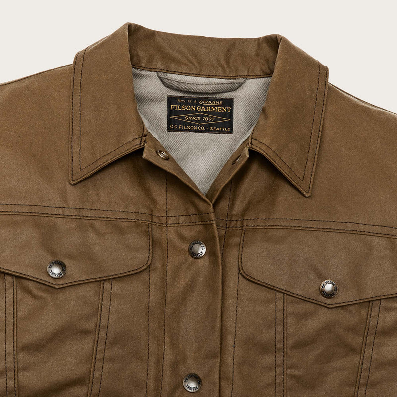 Women's short lined cruiser jacket von Filson | Dark tan (Beige)