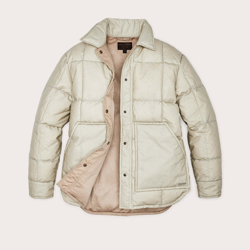 Women's waxed down barn coat by Filson | Light tan (Beige)